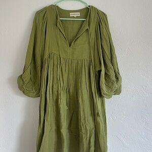 Daughters of India Green mini dress XS